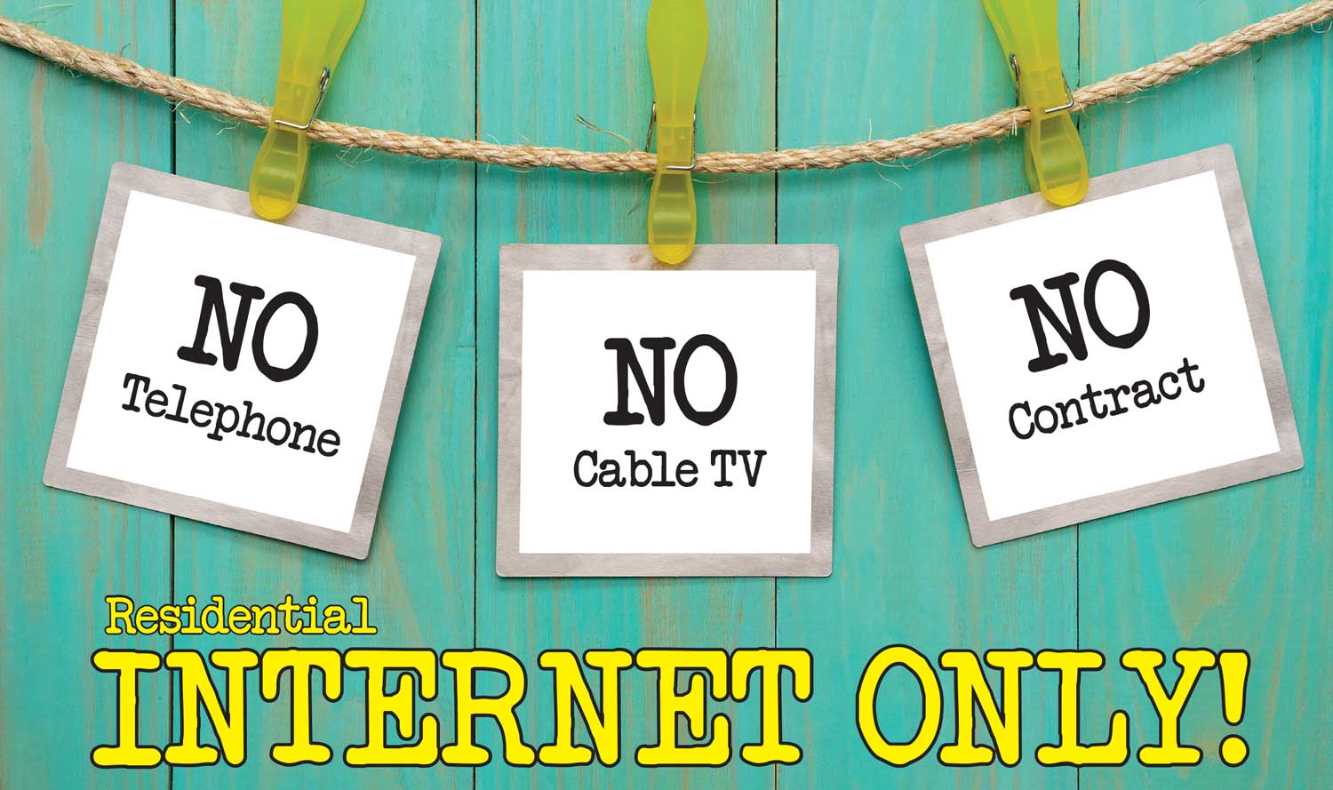 No Installation Fee -Residential Internet